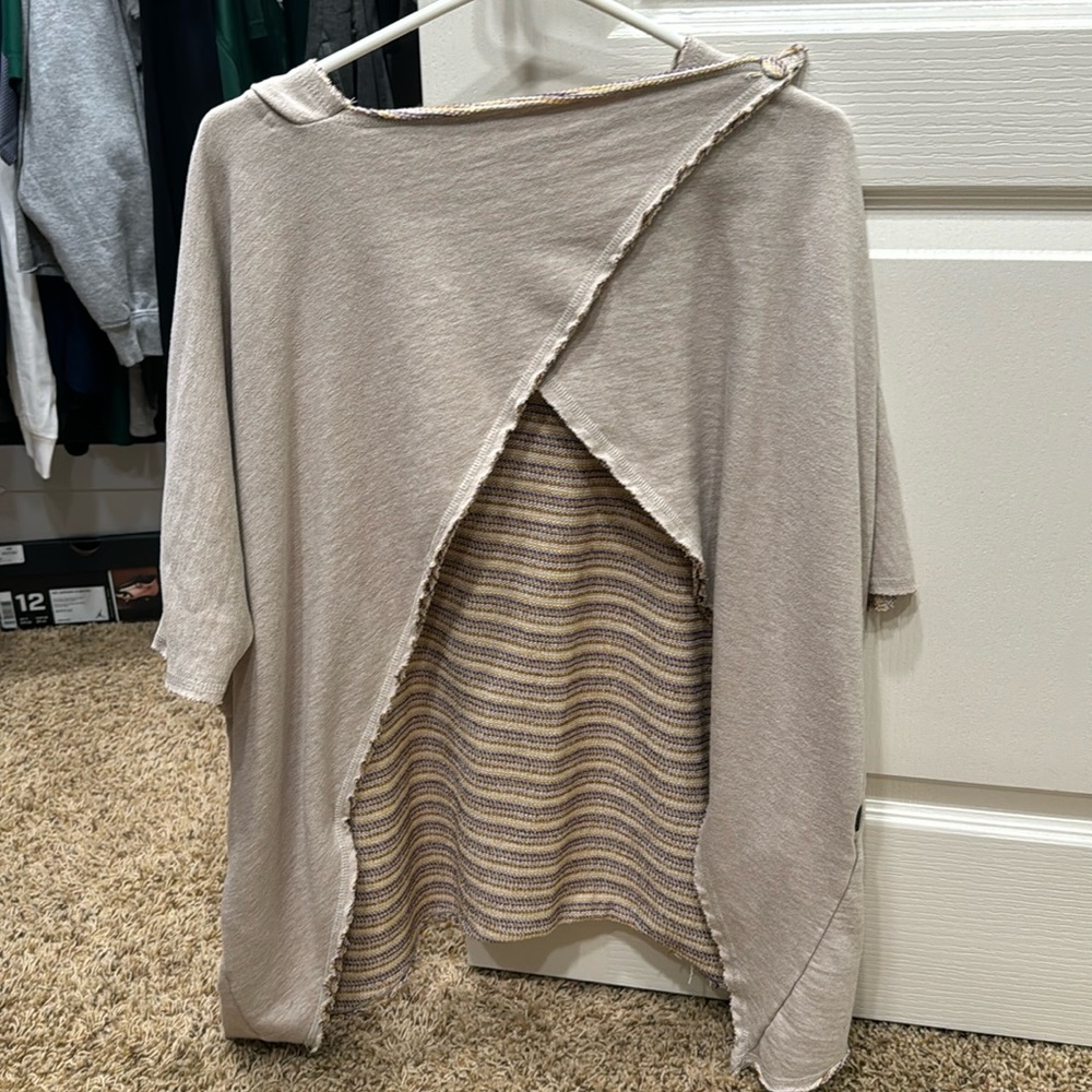 Vans Hooded Open Front Poncho